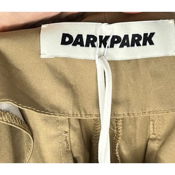 DARKPARK Sz 40 8 Diana Tailored Cuff Hem Popeline Pants Camel NWT - Picture 3 of 12